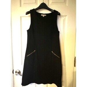 Banana Republic black sleevless dress with zipper accent SM